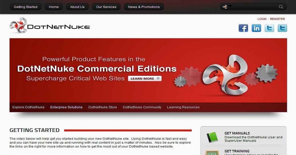 معرفی سیستم مدیریت محتوای دات نت نیوک (dot net nuke)